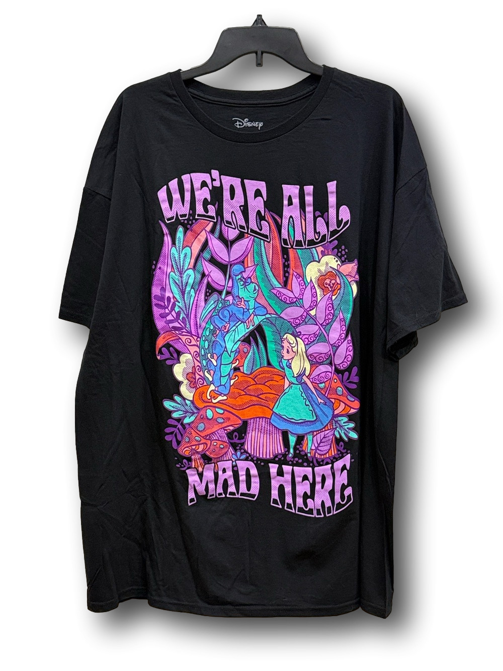 Disney Alice In Wonderland "We're All Mad Here" Graphic T-Shirt - Size XXL - NWT